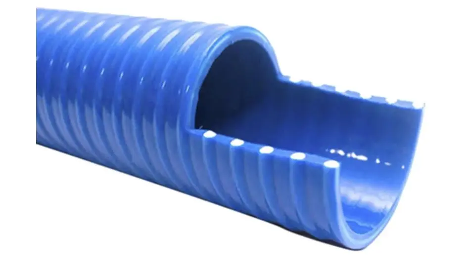 Produktfoto 1 von RS PRO Schlauch, Ø 76mm 87.6mm Blau PVC Übertragung, Vakuum 6bar für Kraftstoff & Öl x 5m