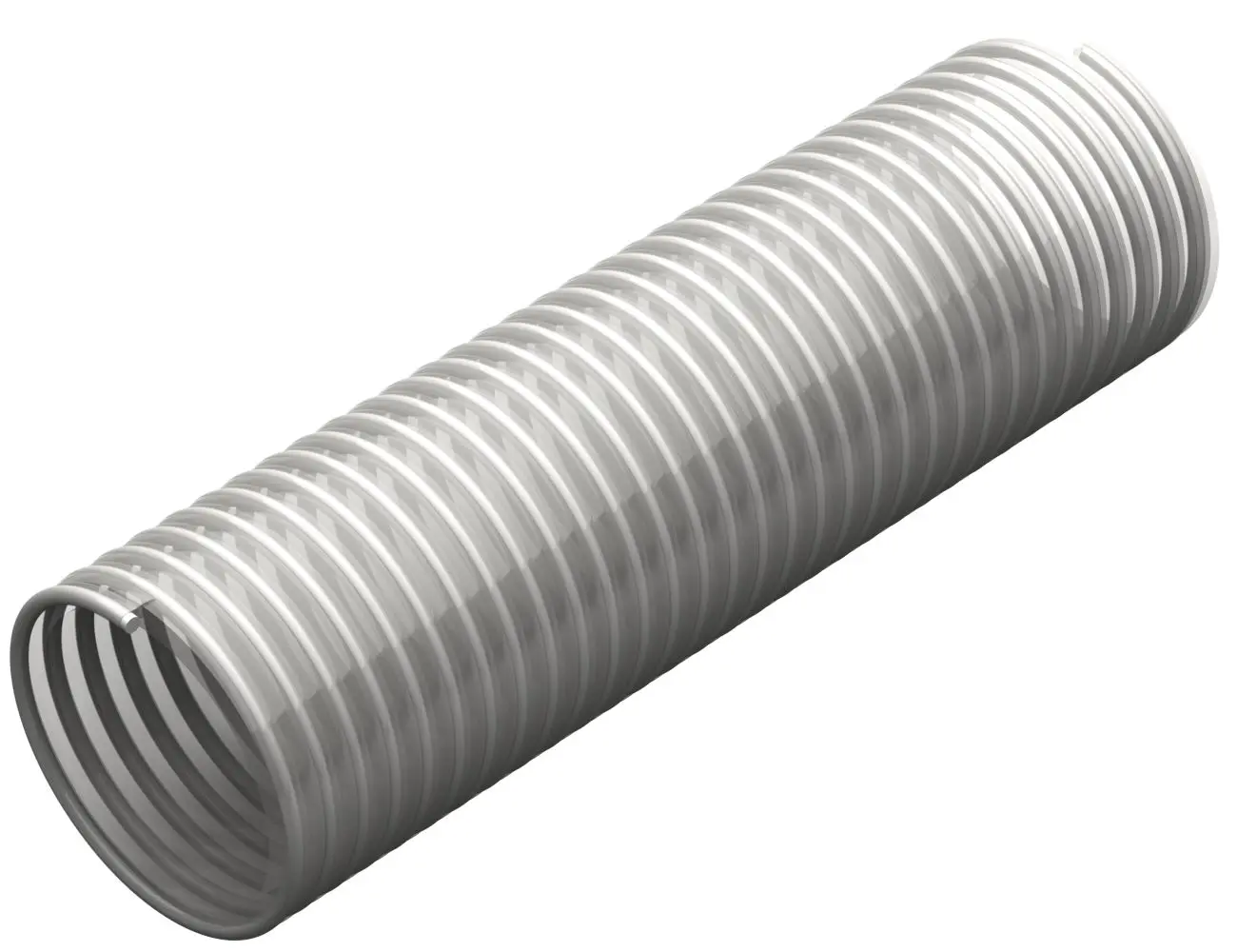 Produktfoto 1 von RS PRO Schlauch, Ø 38mm 45.4mm Klar PVC Übertragung, Vakuum 6,5bar für Lebensmittelverarbeitung x 10m