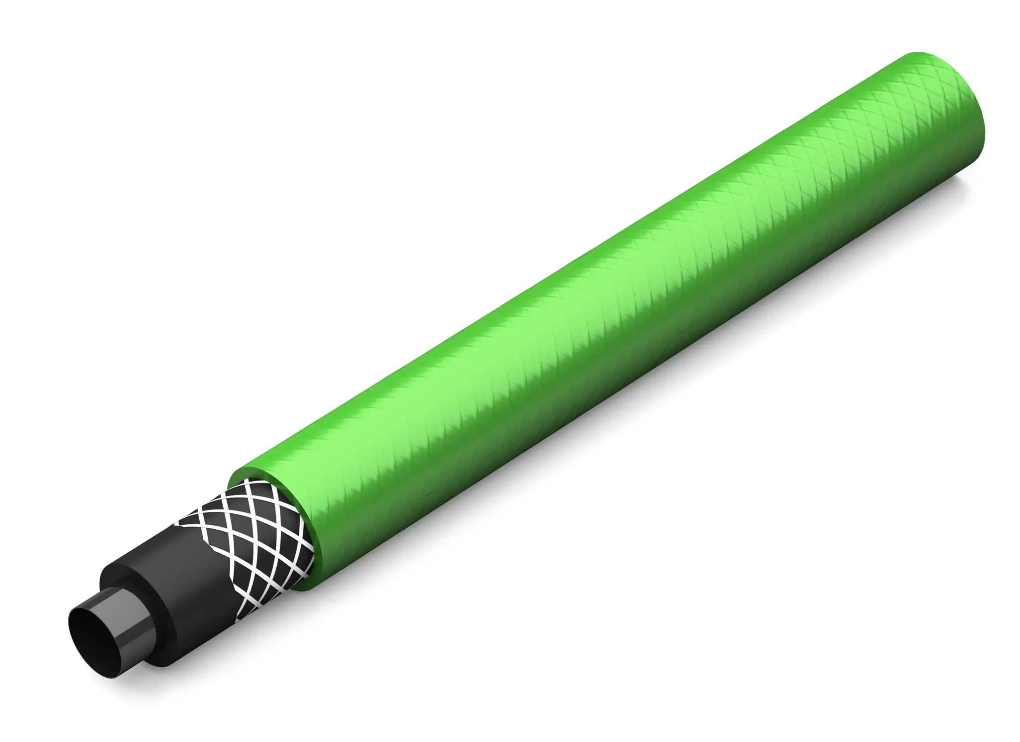 Produktfoto 1 von RS PRO Schlauch, Ø 10mm 16mm Grün Polyurethan Übertragung 25bar für Flüssigkeit, Farbspray x 30m