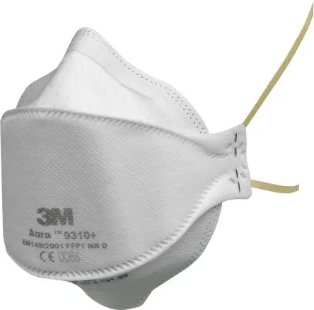 Produktfoto 1 von 3M 9300+ Einweggesichtsmaske FFP1 CE, EN 149:2001+A1:2009 Weiß