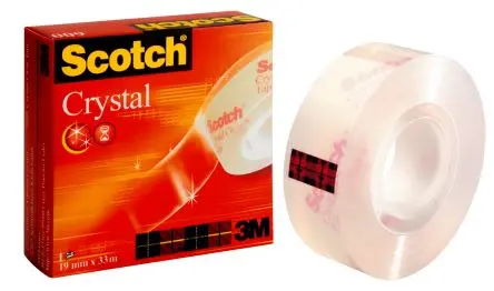 Produktfoto 1 von 3M 9527 Doppelseitiges Klebeband, Weiß, Stärke 0.13 mm, 12mm x 50 m