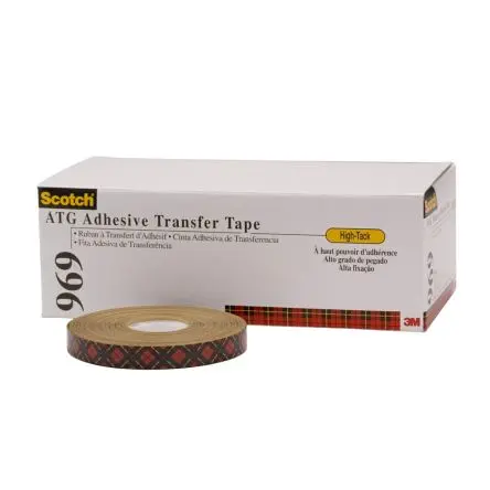 Produktfoto 1 von 3M Scotch ATG 969 Klebeband, Lichtdurchlässig, -40 °C, Stärke 0.13, 12mm x 16.5 m