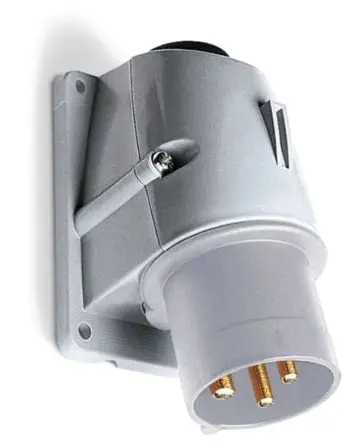 Produktfoto 1 von Amphenol Industrial 2CMA1 Leistungssteckverbinder Blau, 250V 3P+PE / 32A, Wand IP44