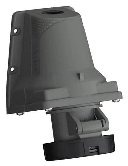 Amphenol Industrial 2CMA1 Leistungssteckverbinder Schwarz 3P+N+PE, 500V, Wandmontage IP67 16A