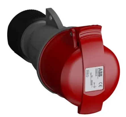 Produktfoto 1 von Amphenol Industrial 2CMA1 Leistungssteckverbinder Rot 3P+PE, 380V, 440 V Gerade IP44 32A