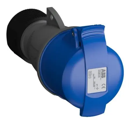 Produktfoto 1 von Amphenol Industrial 2CMA1 Leistungssteckverbinder Rot 3P+PE, 250V Gerade IP44 32A