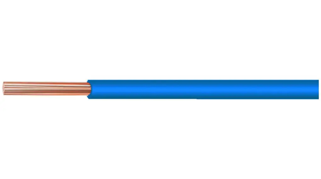 Produktfoto 1 von Huber+Suhner Einzeladerleitung 0,75, 18 AWG 100m Blau Polyolefin vernetzt isoliert