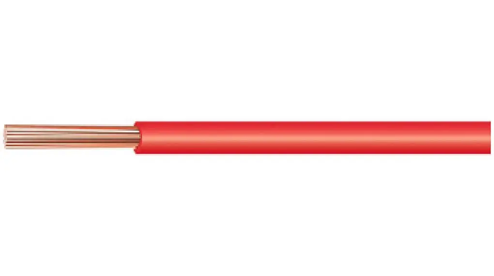 Produktfoto 1 von Huber+Suhner Einzeladerleitung 4, 12 AWG 100m Rot Polyolefin vernetzt isoliert