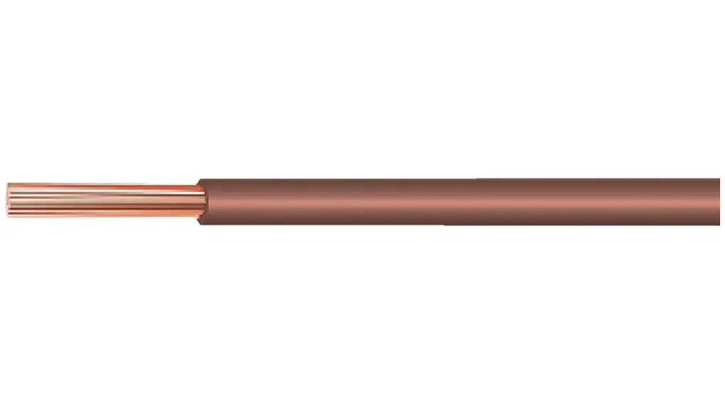 Produktfoto 1 von Huber+Suhner Einzeladerleitung 1, 17 AWG 100m Braun Polyolefin vernetzt isoliert