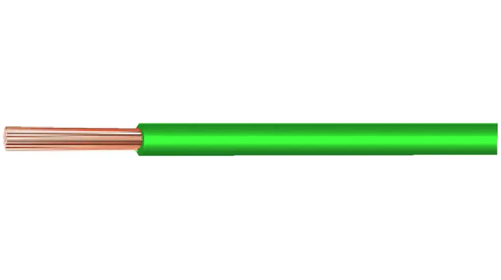 Produktfoto 1 von Huber+Suhner Einzeladerleitung 0,75, 14 AWG 100m Grün Polyolefin vernetzt isoliert