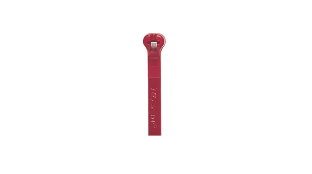 Produktfoto 1 von Thomas & Betts Nylon 6.6 Kabelbinder Rot 4.8 mm x 186 mm