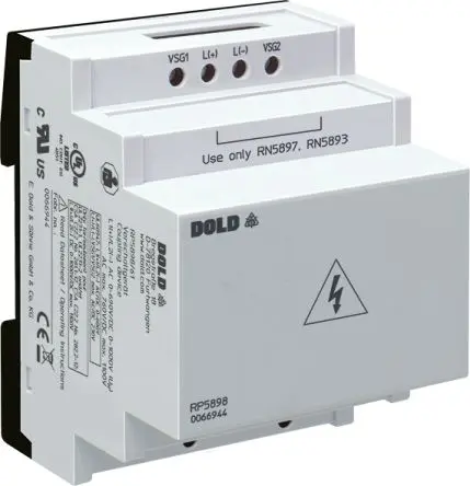 Produktfoto 1 von Dold VARIMETER IMD Vorschaltgerät, 2 Wechsler 2A - 5A, DIN-Hutschiene, 500 to 1500 V dc, 100V ac, 400 V ac