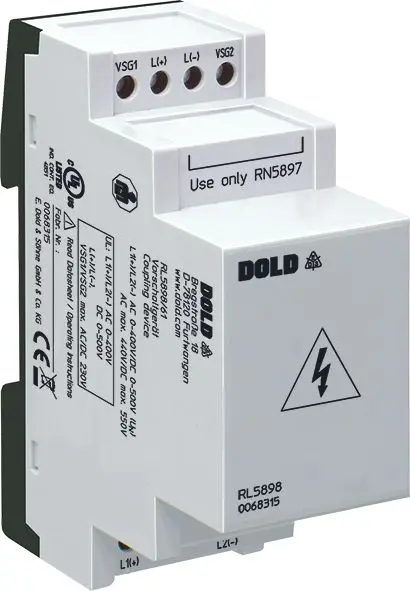 Produktfoto 1 von Dold VARIMETER IMD Vorschaltgerät, 2-poliger Umschalter 2A - 5A, DIN-Hutschiene, 500 to 1500 V dc, 1000V ac, 400 V ac