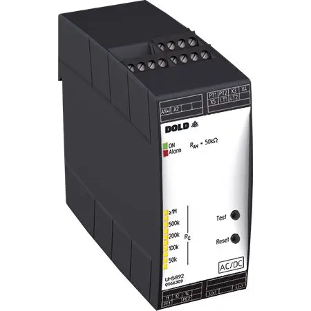 Produktfoto 1 von Dold UH5892 Isolationswächter, DIN-Hutschiene, 85 V dc, 230V ac