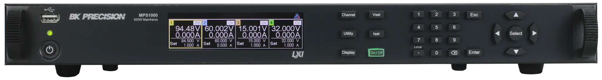 Produktfoto 1 von BK Precision MPS1000 4-Kanal Labornetzgerät 600W