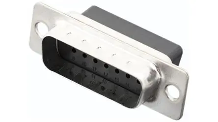 Produktfoto 1 von Encitech Connectors 3303 D-Sub-Steckverbinder Gerade, 15-polig, Schraubanschlussklemme Stecker, mit Schraubbefestigung