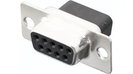 Produktfoto 1 von Encitech Connectors 3303 D-Sub-Steckverbinder Gerade, 9-polig, Schraubanschlussklemme Buchse, mit Schraubbefestigung