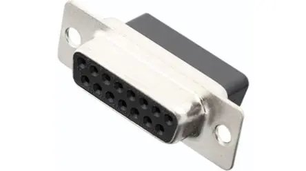Produktfoto 1 von Encitech Connectors 3303 D-Sub-Steckverbinder Gerade, 15-polig, Schraubanschlussklemme Buchse, mit Schraubbefestigung
