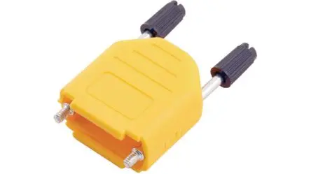 Produktfoto 1 von Encitech Connectors DPPK-SLIM D-Sub-Gehäuse Gerade, 9-polig, Gelb, Größe DE, aus Kunststoff