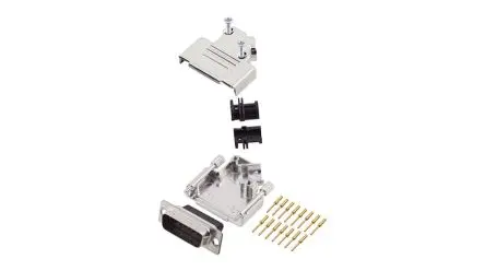 Produktfoto 1 von Encitech Connectors 6355 D-Sub-Hauben für Til kabel, 15 Kontakte, Stecker