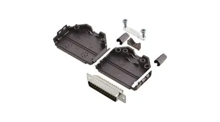Produktfoto 1 von Encitech Connectors 6355 D-Sub-Hauben für Til kabel, 25 Kontakte, Stecker