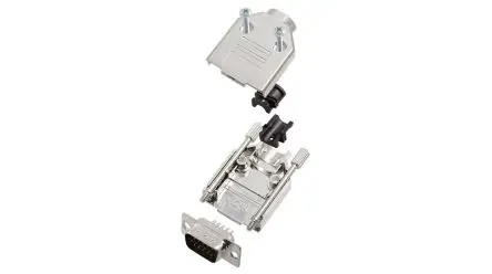 Produktfoto 1 von Encitech Connectors 6355 D-Sub-Hauben für Til kabel, 15 Kontakte, Stecker