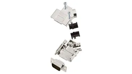 Produktfoto 1 von Encitech Connectors 6355 D-Sub-Hauben für Til kabel, 15 Kontakte, Stecker