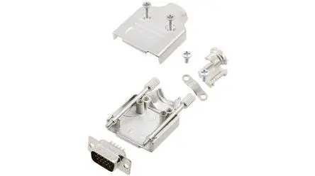 Produktfoto 1 von Encitech Connectors 6355 D-Sub-Hauben für Til kabel, 15 Kontakte, Stecker