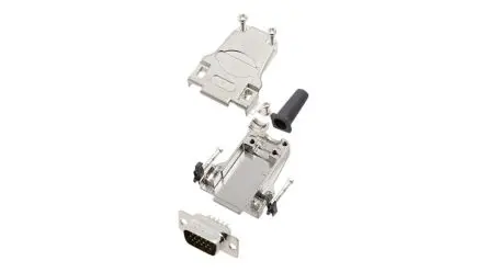 Produktfoto 1 von Encitech Connectors 6355 D-Sub-Steckverbinder Seiteneingang, 15-polig, Kabel Stecker, mit Federklammer montierte