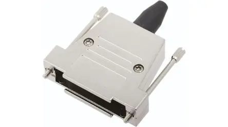 Produktfoto 1 von Encitech Connectors 6560 D-Sub-Gehäuse Eingang oben, 25-polig, Grau, Größe DB, aus Zink