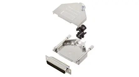 Produktfoto 1 von Encitech Connectors 6355 D-Sub-Hauben für Til kabel, 25 Kontakte, Stecker