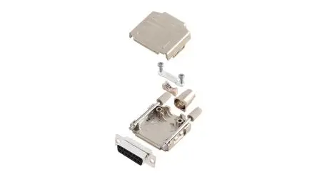 Produktfoto 1 von Encitech Connectors 6355 D-Sub-Gehäuse Gerade, 15-polig, Schwarz, Größe DA, aus Kunststoff