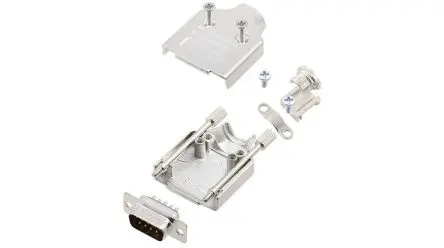 Produktfoto 1 von Encitech Connectors 6355 D-Sub-Hauben für Til kabel, 9 Kontakte, Stecker