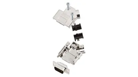 Encitech Connectors 6355 D-Sub-Hauben für Til kabel, 9 Kontakte, Stecker