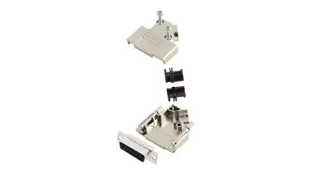 Produktfoto 1 von Encitech Connectors 6355 D-Sub-Gehäuse Seiteneingang, 15-polig, Schwarz, Größe DA, aus Kunststoff