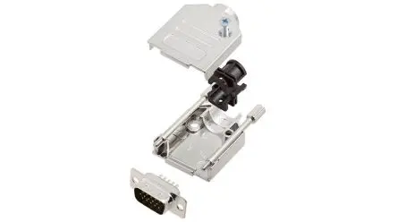 Produktfoto 1 von Encitech Connectors 6355 D-Sub-Hauben für Til kabel, 15 Kontakte, Stecker