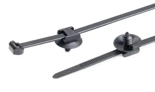 Produktfoto 1 von HellermannTyton T50SOSFT5SD Nylon 6.6 Kabelbinder Schwarz 4.6mm x 150 mm