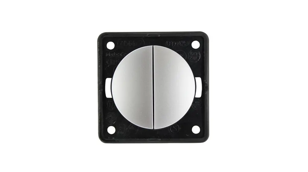 Produktfoto 1 von Berker Integro Wippschalter Kippschalter 2-teilig Silber 16 A, Kunststoff