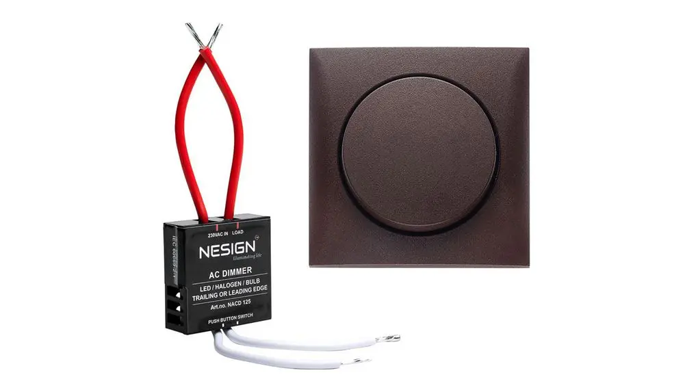 Produktfoto 1 von Berker Berker Integro Dimmer, 125 W 230 V ac 500 mA 1 Auslässe H. 36 mm B. 36 mm T. 12 mm