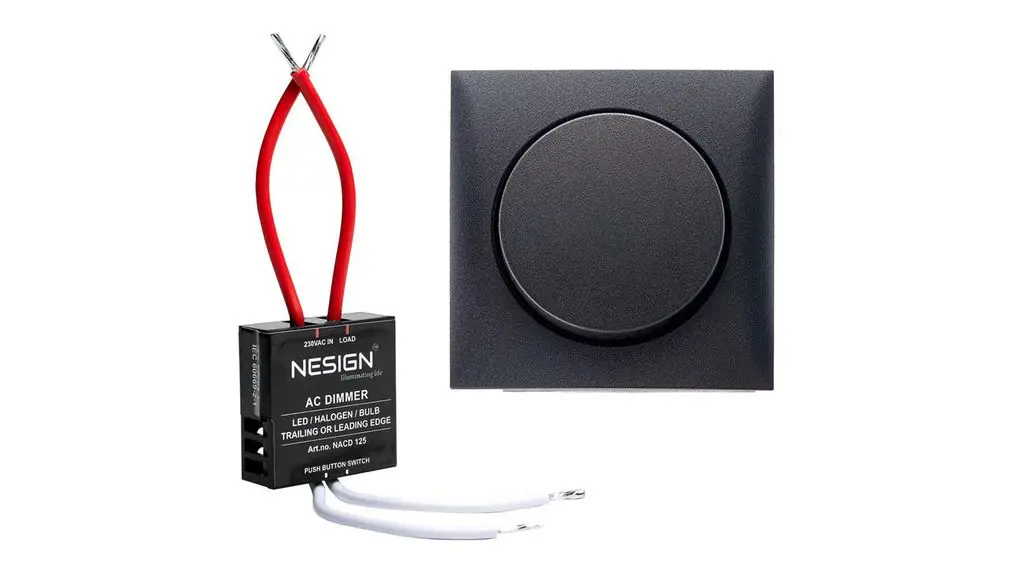 Produktfoto 1 von Berker Berker Integro Dimmer, 125 W 230 V ac 500 mA 1 Auslässe H. 36 mm B. 36 mm T. 12 mm