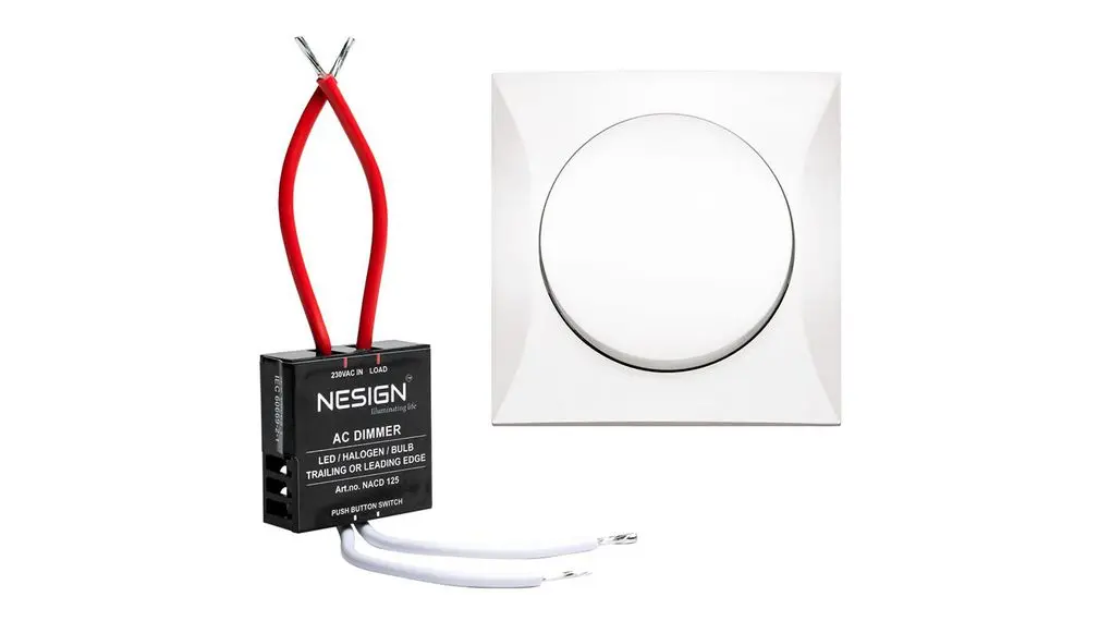 Produktfoto 1 von Berker Berker Integro Dimmer, 125 W 230 V ac 500 mA 1 Auslässe H. 36 mm B. 36 mm T. 12 mm