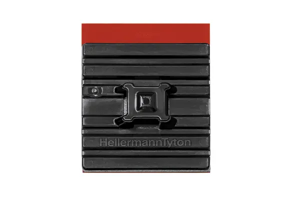 Produktfoto 1 von HellermannTyton Klebend FMB Befestigungssockel, Polyamid Schwarz 28 mm x 5.4 mm Kabelbinder x 28mm