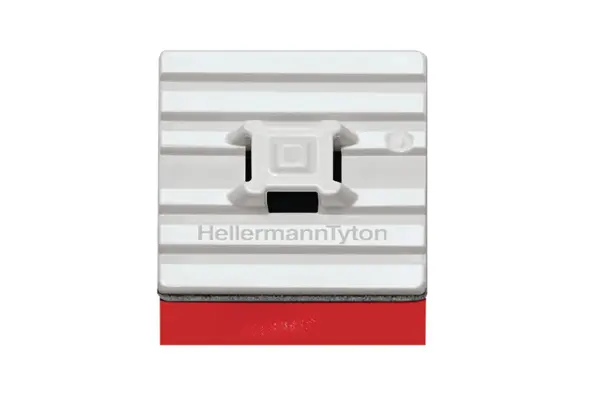 Produktfoto 1 von HellermannTyton Klebend FMB4APT-I Befestigungssockel, Polyamid Weiß 28 mm x 5.4 mm Kabelbinder x 28mm