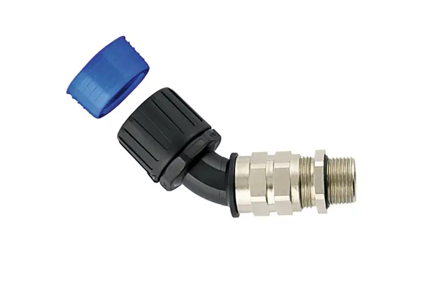 Produktfoto 1 von HellermannTyton HGL Nylon 6.6 Flexible Rohrverbindung M50 54 mm Schwarz Schwarz-Finish IP68