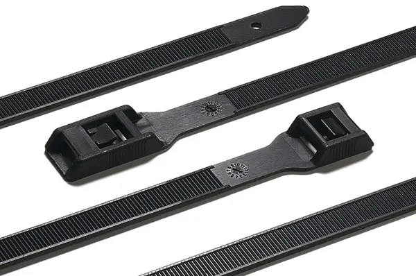 Produktfoto 1 von HellermannTyton Nylon 6.6 Kabelbinder Schwarz 9mm x 275 mm