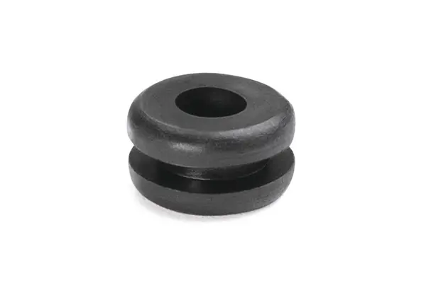 Produktfoto 1 von HellermannTyton HV1201 Kabeltülle 4 mm, Typ Kabeltülle bis Ø 5 mm Loch ø 6.4 mm Polyvinylchlorid Schwarz -30 °C min. 60