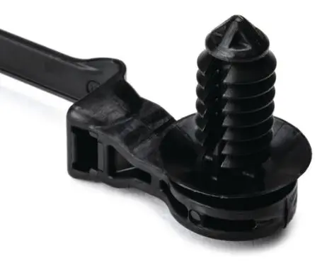 Produktfoto 1 von HellermannTyton T50ROSFT Nylon 6.6 Kabelbinder 1-teilige Befestigungsklemme mit definiertem Versatz 12,5 und 25,0 mm