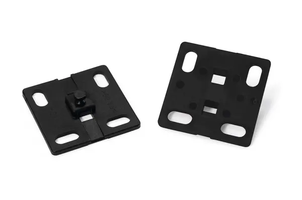 Produktfoto 1 von HellermannTyton Schraubbefestigung HWBASE Befestigungssockel, Nylon 6.6 Schwarz 38 mm x 38mm