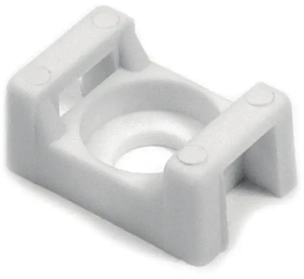 Produktfoto 1 von HellermannTyton Schraubbefestigung CTM Befestigungssockel, Nylon 6.6 Weiß 21.8 mm x 7.9 mm Kabelbinder x 15.5mm für 5.1