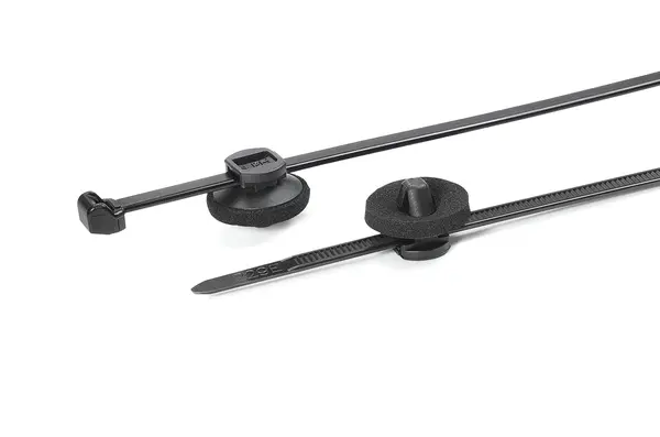 Produktfoto 1 von HellermannTyton T50ROSSFT6.5S-16-2MD Nylon 6.6 Kabelbinder Schwarz 4.6mm x 200 mm
